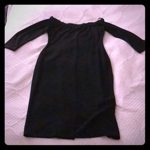 Zara Dresses - Black Off the Shoulder Bodycon Midi Dress Zara Dresses - Black Off the Shoulder Bodycon Midi Dress